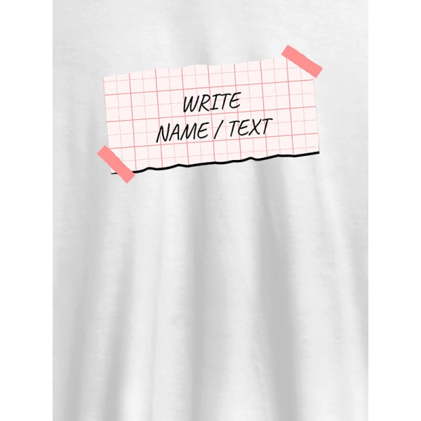 Paper Cutting with Name On T-shirts For Men with Name, Text and Photo