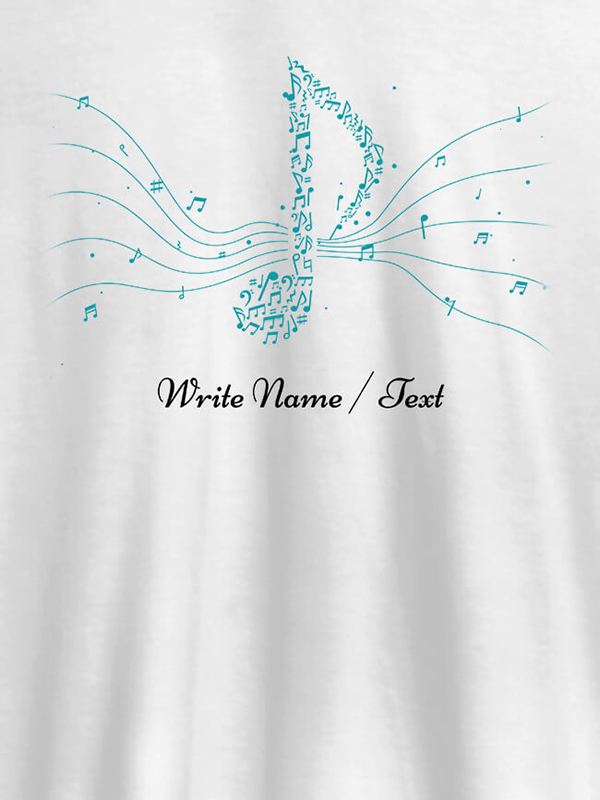 Custom Musical Theme with Your Name On Personalized Tshirt