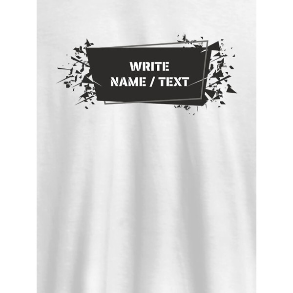 White Sprinkle Design with Name On Personalized Tees White Sprinkle Design with Name On Personalized Tees