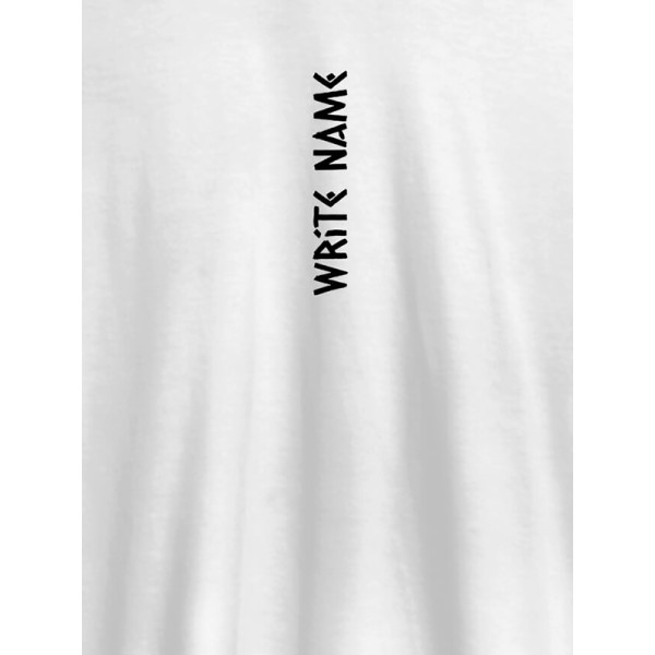 Vertical Name On Customized Men Tees