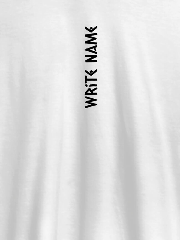 Custom Vertical Name On Customized Men Tees