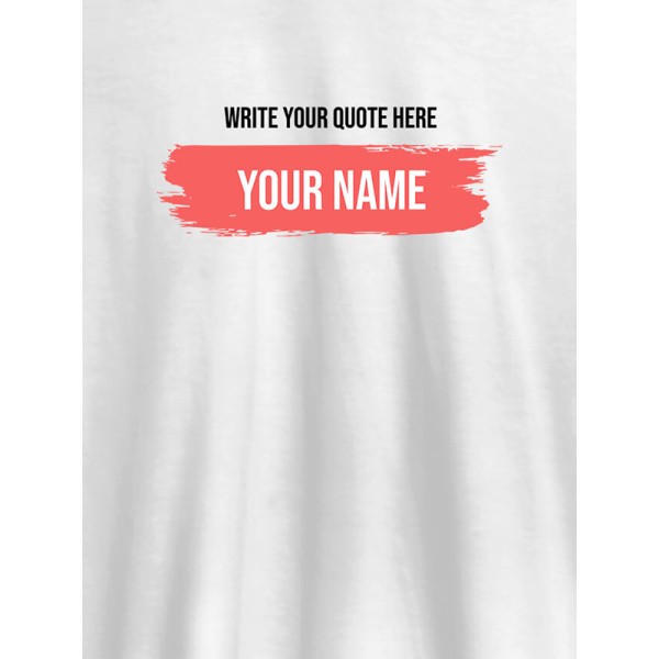 Quote with Your Name On T-shirts For Men with Name, Text and Photo