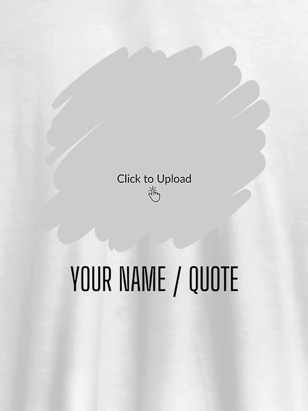 Custom Your Photo in Circle Grunge Shape On Personalized Tees