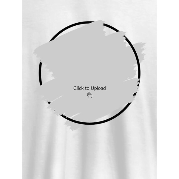 Your Photo in Square Grunge Shape On Personalized T-Shirt