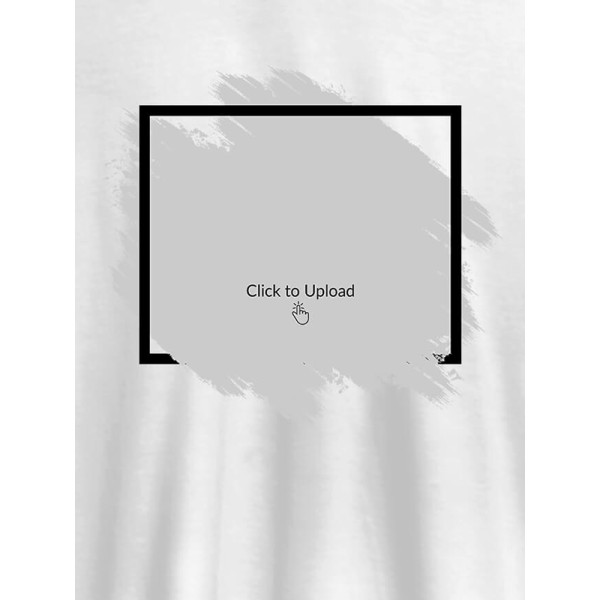 Your Photo in Rectangle Grunge Shape On Men T Shirts with Name, Text, and Photo Your Photo in Rectangle Grunge Shape On Men T Shirts with Name, Text, and Photo