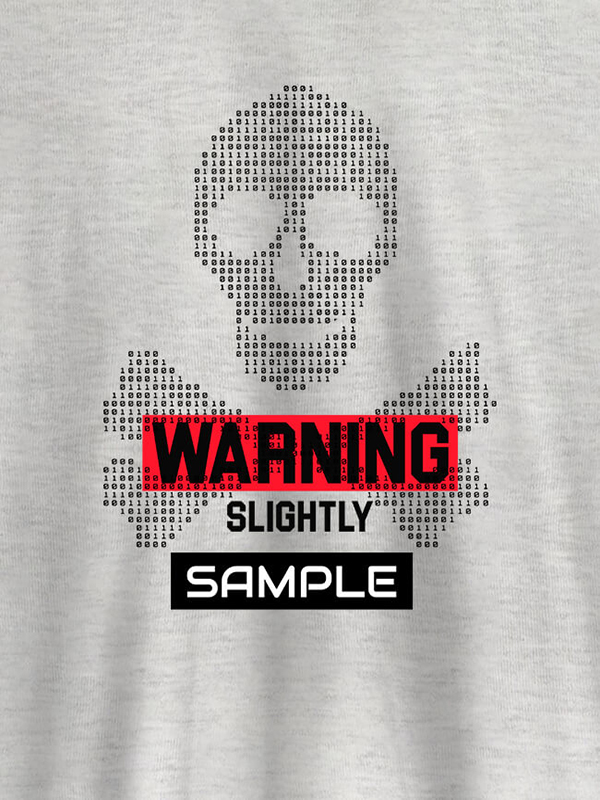 Custom Danger Zone Warning Personalised Printed Mens T Shirt