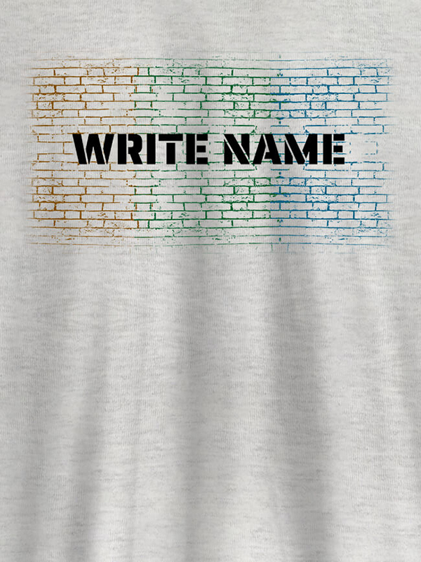 Custom Graffiti Brick Wall T Shirt With Name Mens Wear