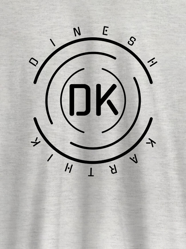 Custom Unique Round Personalised Mens Printed T Shirt With Name