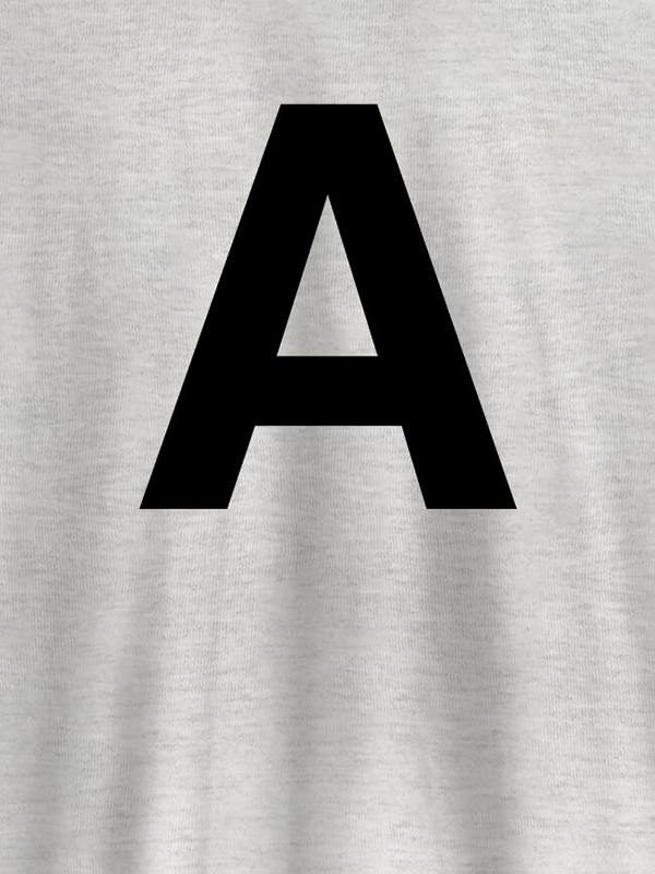 Custom Single Letter On Customized Men Tees