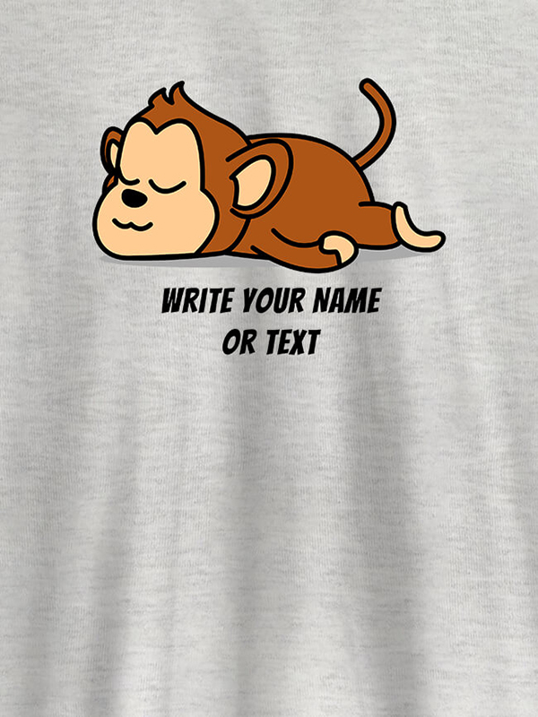 Custom Lazy Snooze with Text On Customized Mens T-Shirt