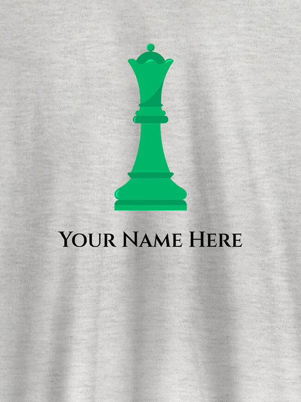 Custom Chess King On T-shirts For Men with Name, Text and Photo