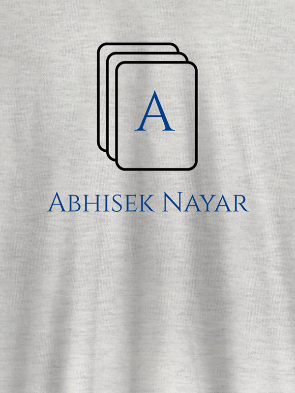 Custom Playing Cards with Initial and Name On Personalized Tees