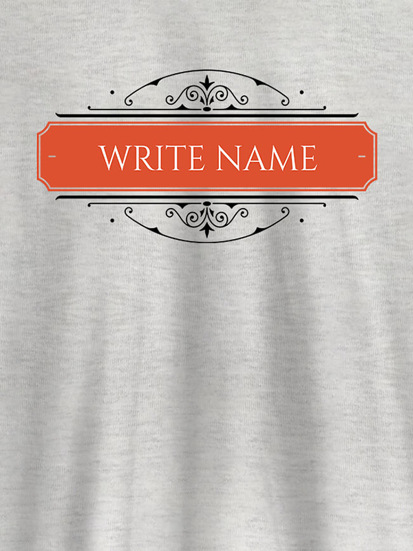 Custom Write YourName On Customized Tshirt for Men
