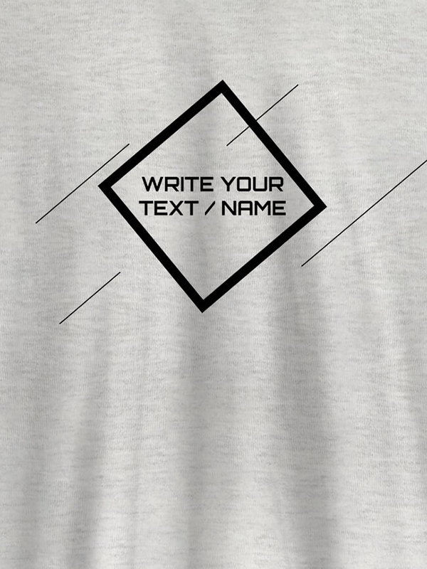 Custom Diamond Shape with Your Name On Personalized Tees