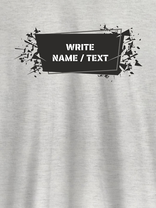 Custom White Sprinkle Design with Name On Personalized Tees