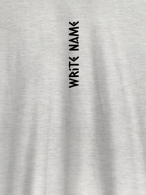 Custom Vertical Name On Customized Men Tees