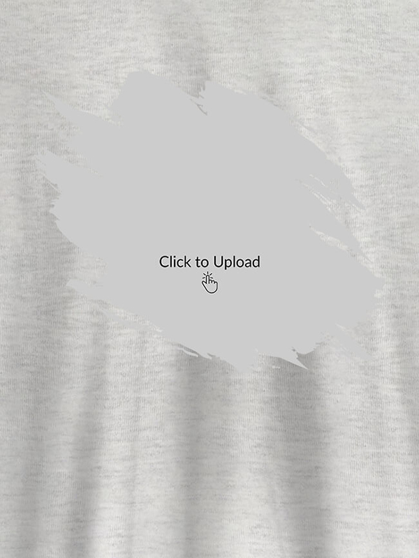 Custom Your Photo in Grunge Shape On T-shirts For Men with Name, Text and Photo