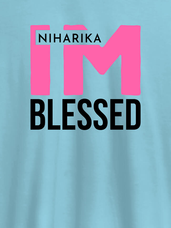 Custom I Am Blessed Personalised Girl T Shirt