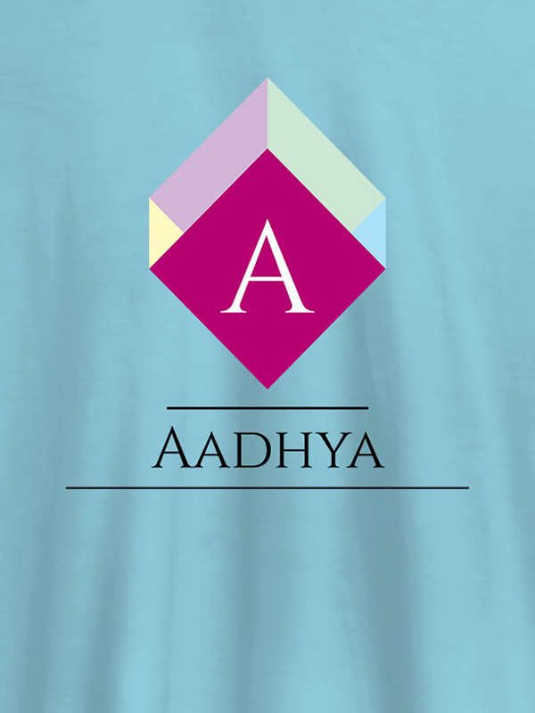 Custom Personalised Womens T Shirt With Name Cubic Design