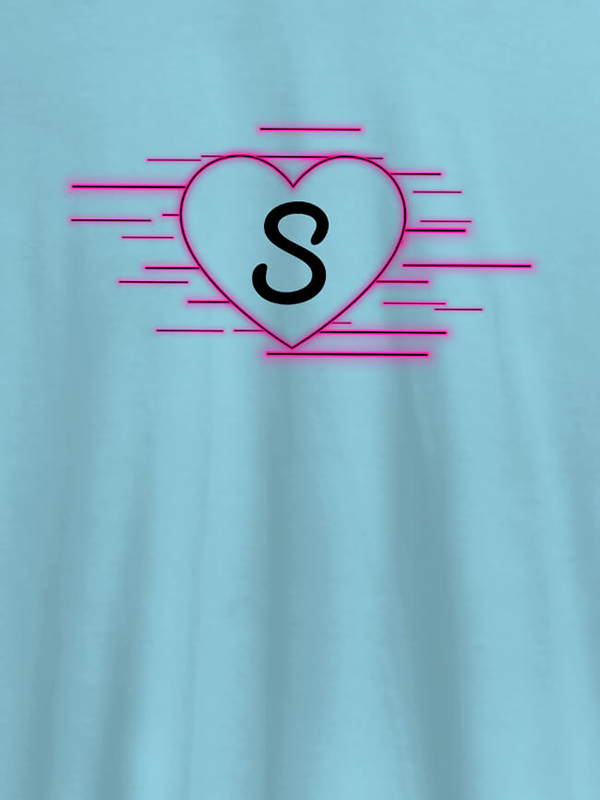 Custom Love with Initial On Customized Women Tees