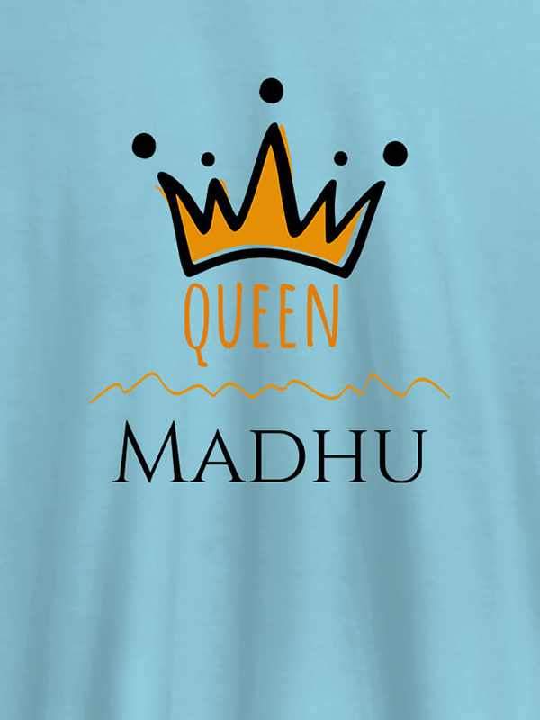 Custom Queen Crown with Name On Women T Shirts with Name, Text, and Photo
