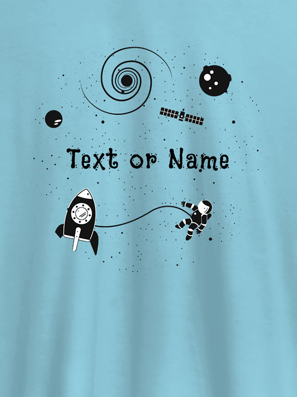 Custom Women Astronaut with Your Name On T-shirts For Women with Name, Text and Photo