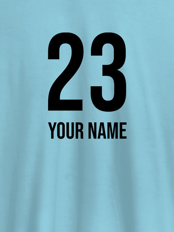 Custom Number and Name On Personalized T-Shirt for Women