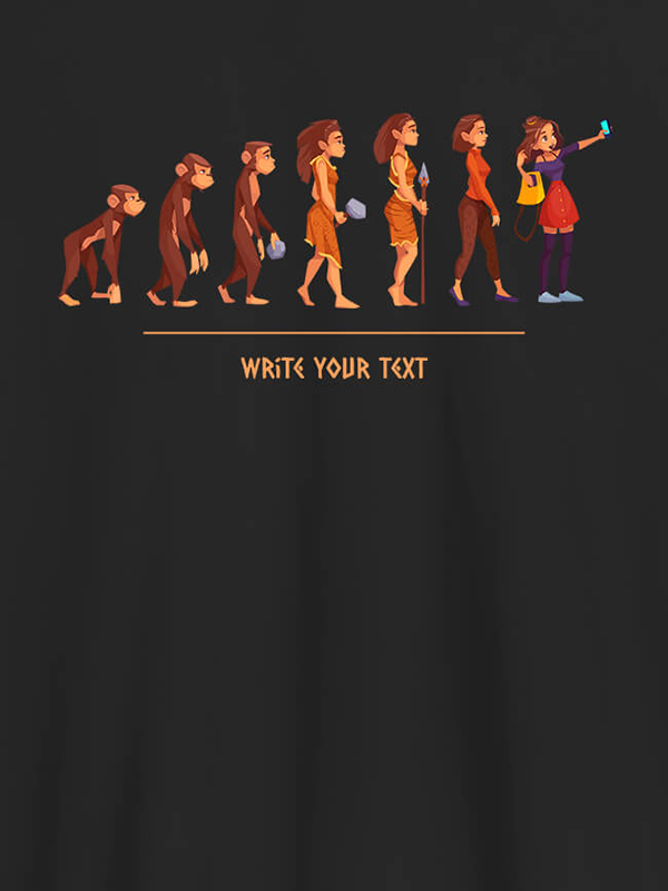 Custom Women Life Cycle with Your Text On Personalized T-Shirt for Women