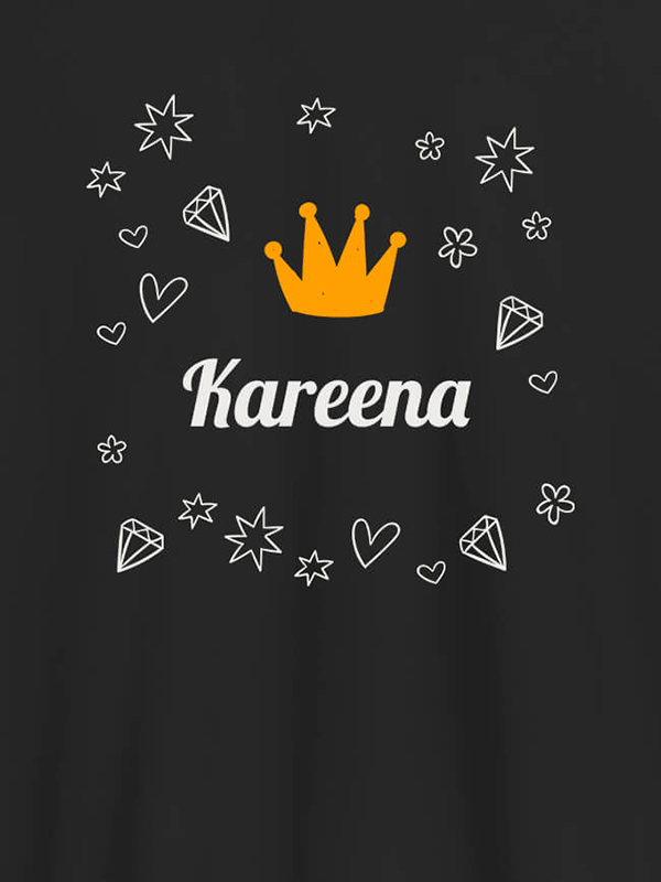Custom Crown Design with Your Name On Customized Tshirt for Women