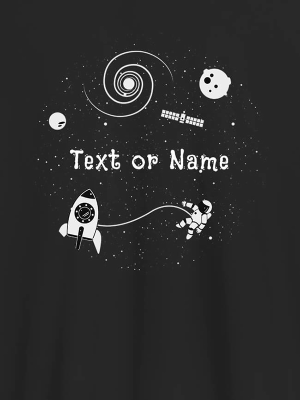 Custom Women Astronaut with Your Name On T-shirts For Women with Name, Text and Photo