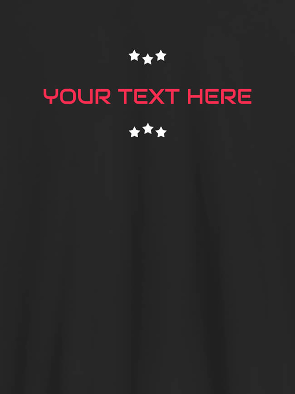 Custom 3 Stars with Your Name On Customized Tshirt for Women