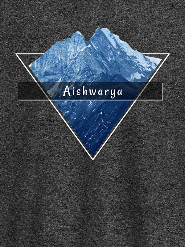 Custom Himalaya Mountain Personalised Womens Printed T Shirt