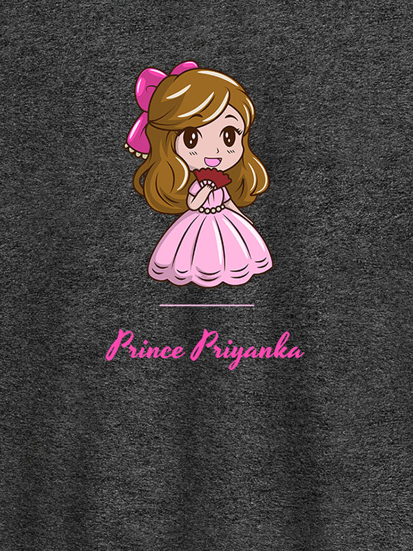 Custom Cute Princess with Your Name On Personalized Women Tees