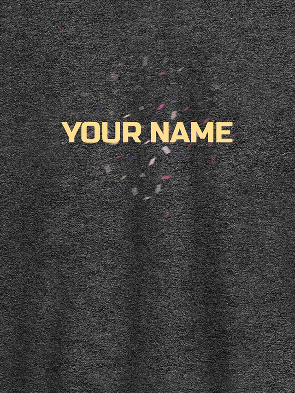 Custom Blast Design with Your Name On Customized Womens T-Shirt