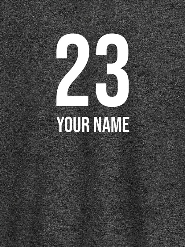 Custom Number and Name On Personalized T-Shirt for Women