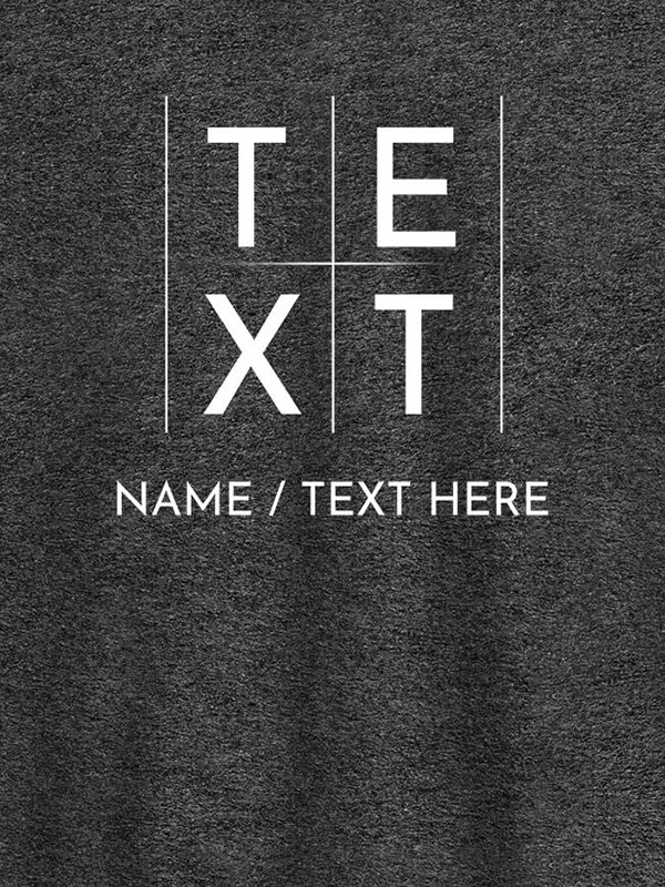 Custom Write Your Name and Text On T-shirts For Women with Name, Text and Photo