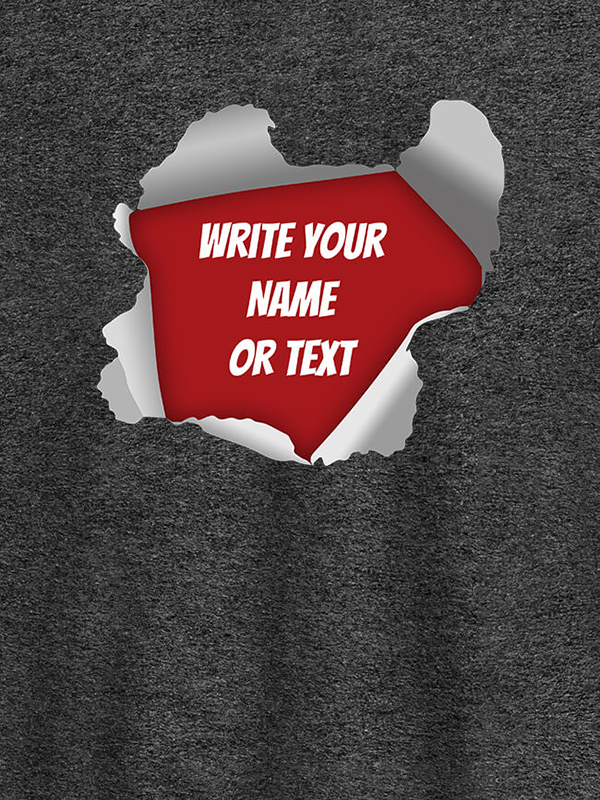 Custom Explode Design with Your Name On T-shirts For Women with Name, Text and Photo