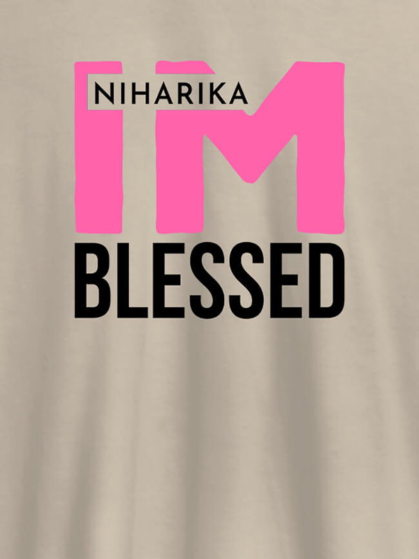 Custom I Am Blessed Personalised Girl T Shirt