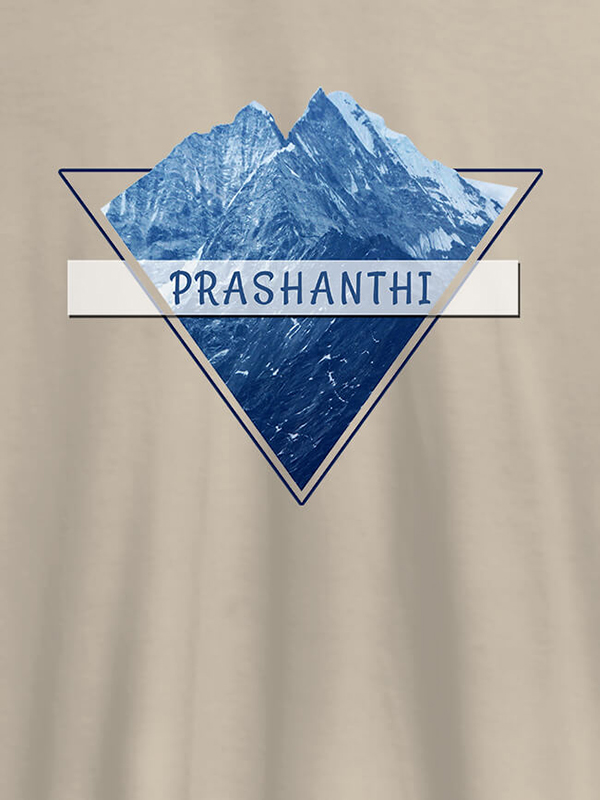 Custom Himalaya Mountain Personalised Womens Printed T Shirt