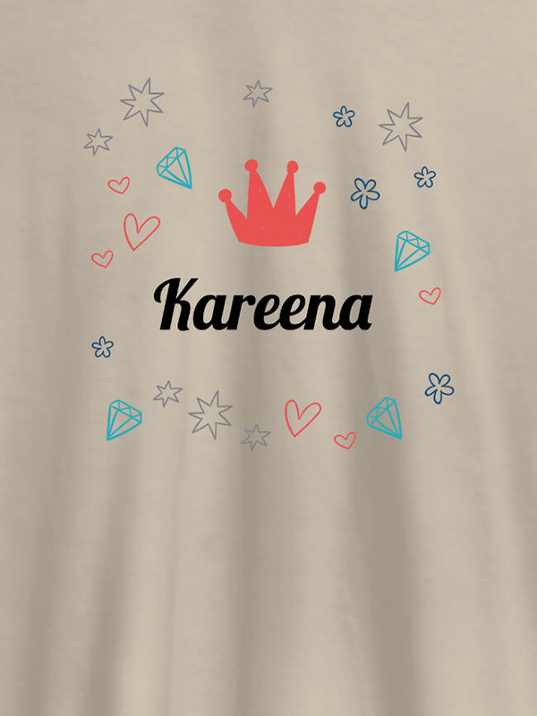 Custom Crown Design with Your Name On Customized Tshirt for Women