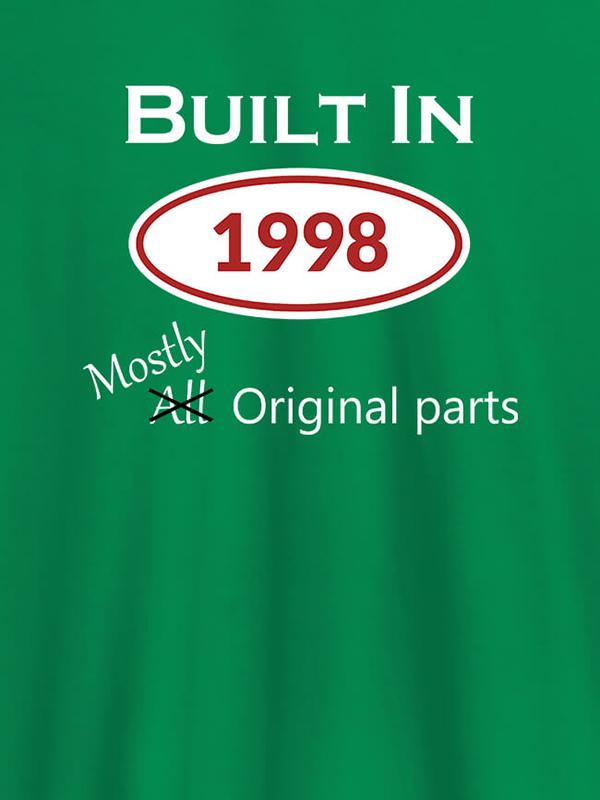 Custom Built In Year Mostly Original Personalised Womens T Shirt