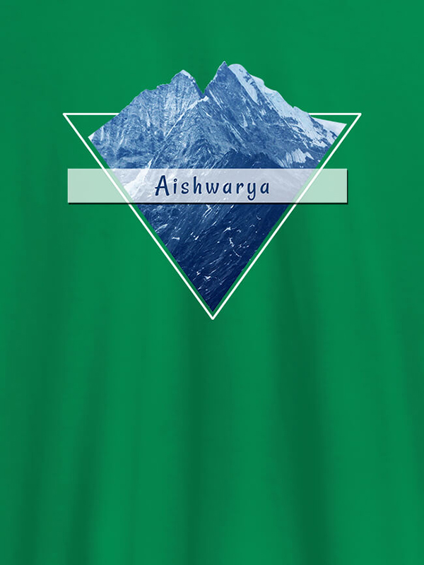 Custom Himalaya Mountain Personalised Womens Printed T Shirt