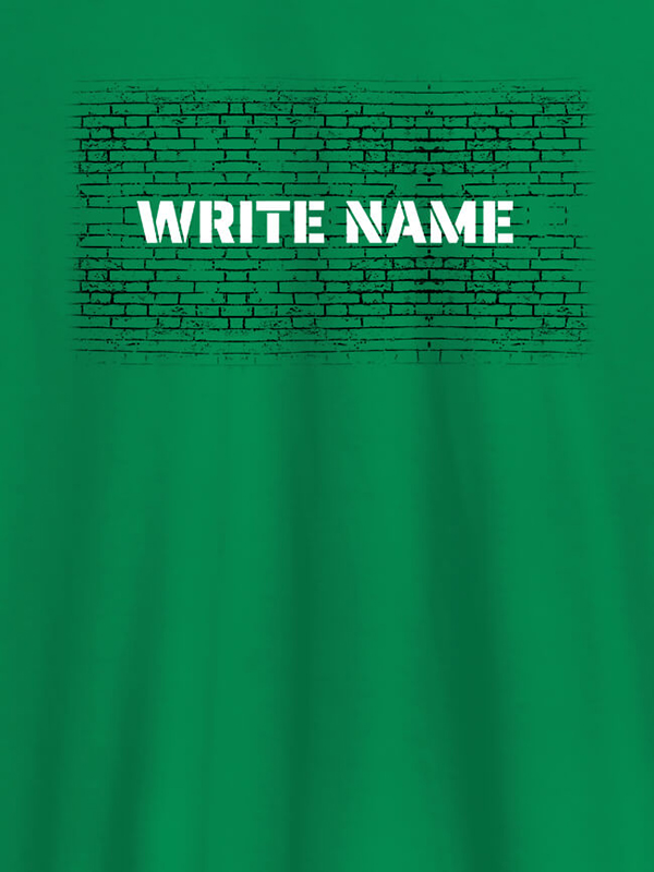 Custom Graffiti Brick Wall T Shirt With Name Womens Fashion Wear