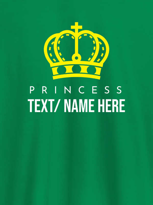 Custom Princess with Your Name On Customized Women Tees