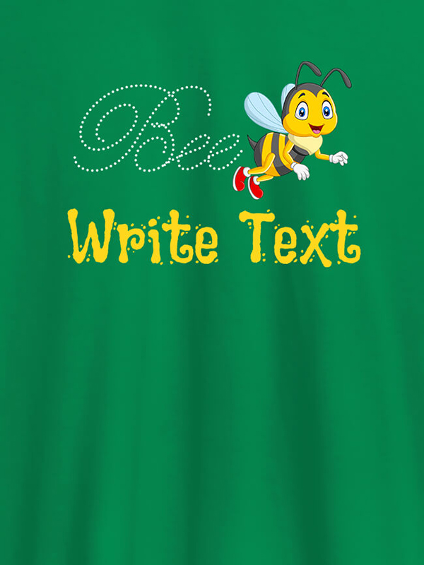 Custom Bee with Your Text On Customized Tshirt for Women