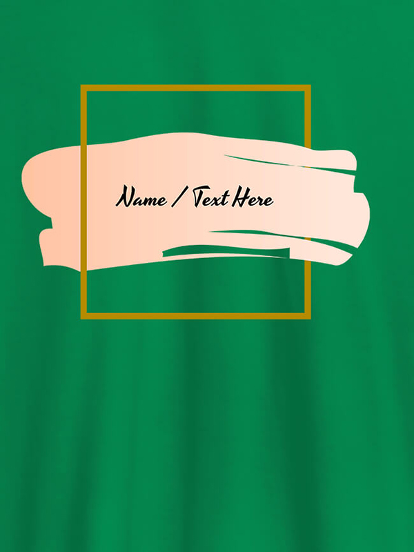 Custom Paint Brush Theme with Name On T-shirts For Women with Name, Text and Photo