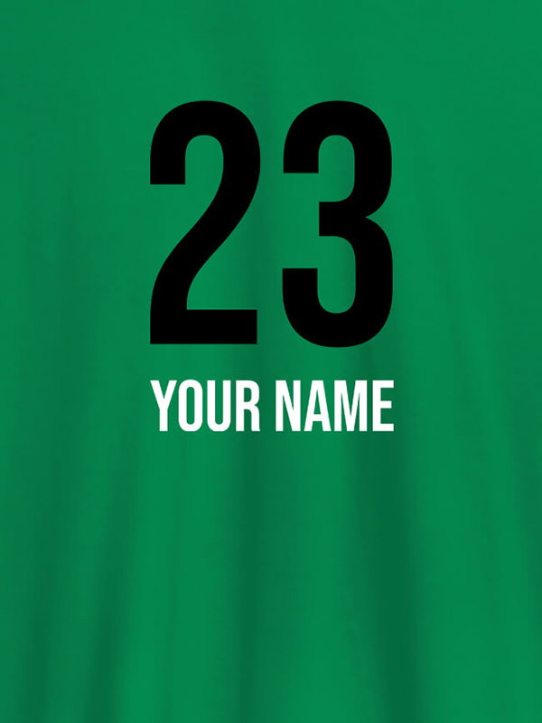 Custom Number and Name On Personalized T-Shirt for Women