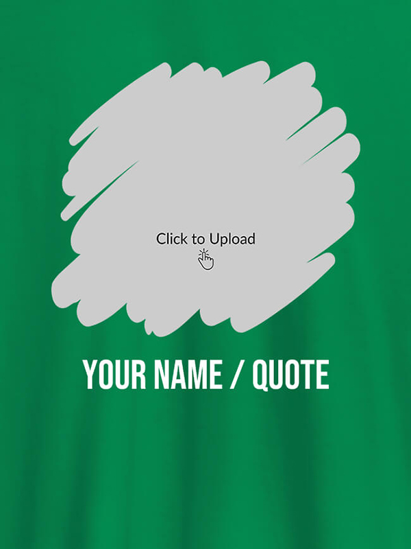 Custom Your Photo in Circle Grunge Shape On T-shirts For Women with Name, Text and Photo