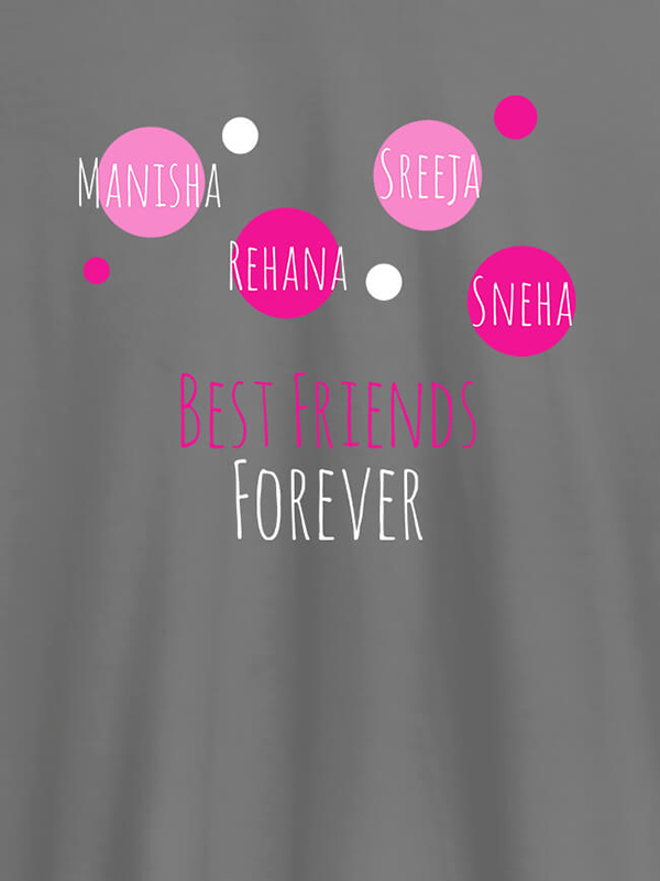 Custom Best Friends Forever Personalised Womens T Shirt