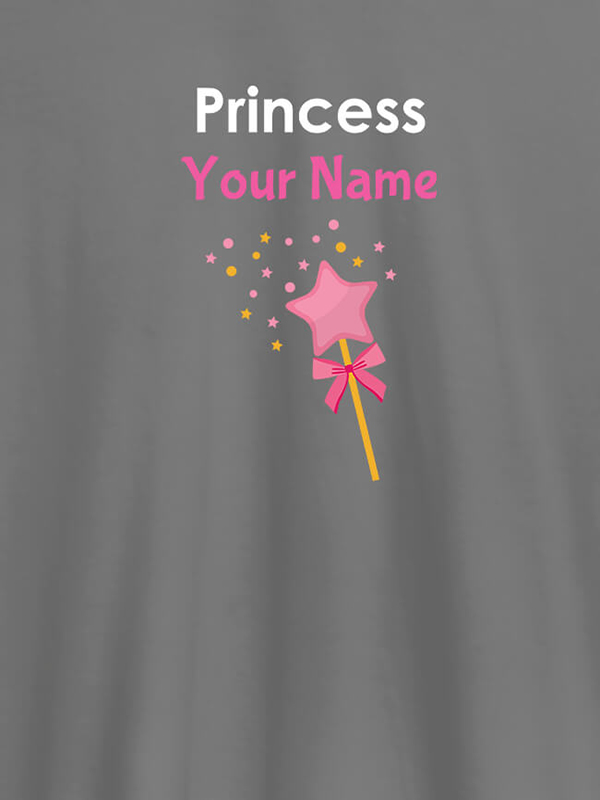 Custom Princess Your Name Personalised Girl T Shirt